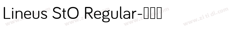 Lineus StO Regular字体转换